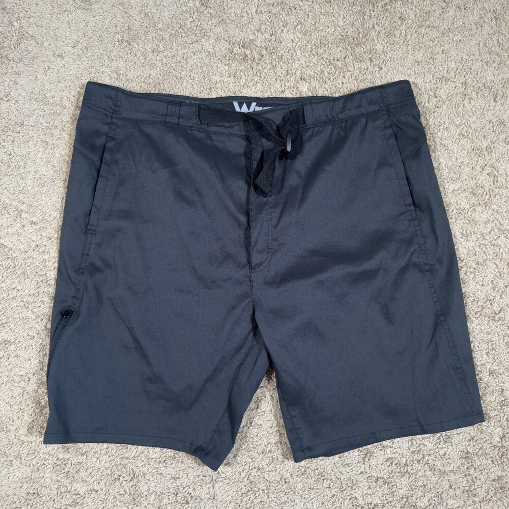 Wrangler Shorts Mens 42 Black All Terrain X Gear Cargo Hiker Outdoor Belted